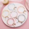 11767298435_1401670587 Wholesale Kitten Crystal Beaded Bracelet