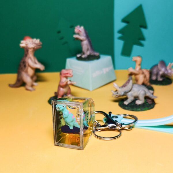 Wholesale Plastic Oiled Dinosaur Keychain