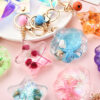 Wholesale Quicksand Glitter Acrylic Starfish Shell Keychain