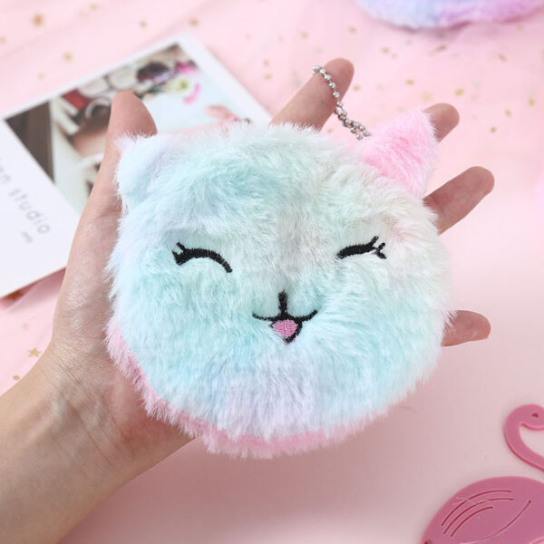 Wholesale Plush Unicorn Plush Zero Wallet Keychain