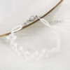 Wholesale Openwork Braided Pearl Alloy Bracelet