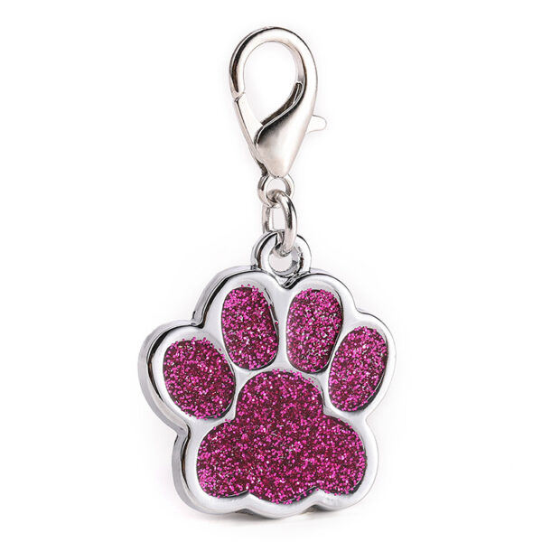 Wholesale Glitter Footprint Alloy Keychain
