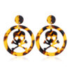 Wholesale Halloween Skull Acetate Earrings