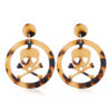 Wholesale Halloween Skull Acetate Earrings