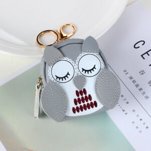 Classic Owl Coin Purse-Grey