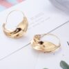 Wholesale Irregular Alloy Flower Basket Earrings