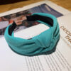 11981579340_1956788053 Wholesale Fluorescent Cloth Middle Knot Hairband Solid Color Fabric Headband