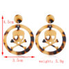 Wholesale Halloween Skull Acetate Earrings