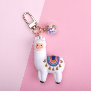 White Alpaca + Gold Buckle + Glass Ball / Single OPP bag packaging