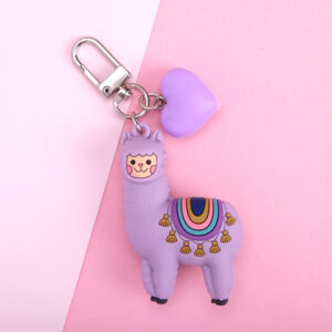 Purple Alpaca + Silver Buckle + Purple Love / Single OPP bag packaging