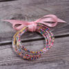 12039066277_1471825731 Wholesale Christmas Ribbon Silicone Beads Bracelet