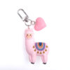 Wholesale of Three-dimensional Drip Glue Alpaca Metal Keychains