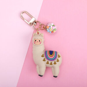 Rice alpaca + gold buckle + glass ball / Single OPP bag packaging