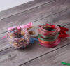 12075679157_1471825731 Wholesale Christmas Ribbon Silicone Beads Bracelet