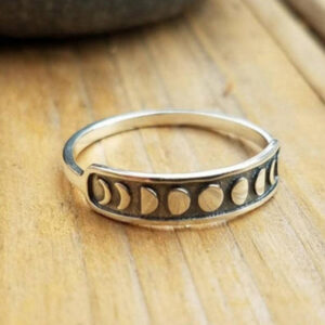 Wholesale Vintage Moon Missing Full Moon Alloy Rings