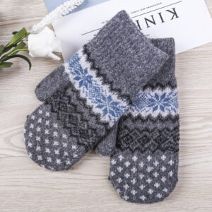 Dark Gray [snowflake edging gloves]] / All yards