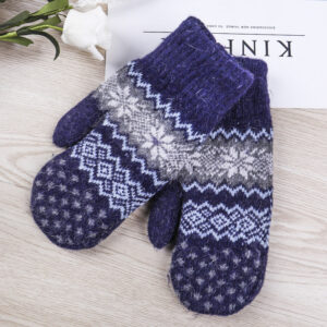 Navy blue [snowflake edging gloves]] / All yards