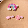 12213287956_1673873552 Wholesale Rainbow Lollipop Cloud Hair Clip Set