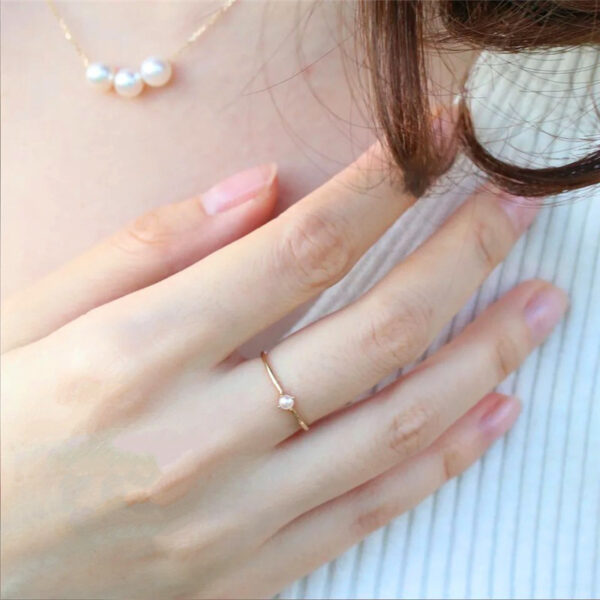 12242937768_365278118 Wholesale Gold Plated Pearl Cupronickel Rings