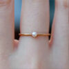 12280780375_365278118 Wholesale Gold Plated Pearl Cupronickel Rings