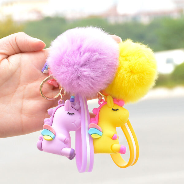 Wholesale Unicorn Plush Cartoon Doll Keychains