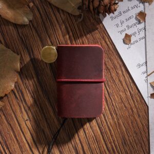 Mini small core (4) / Crazy Horse Leather Wine Red