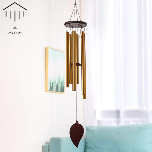 Wholesale Aluminum Tube Rotating Pine Wind Chimes