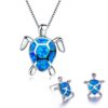 12312825504_384232189 Wholesale Turtle Alloy Necklaces Jewelry Set