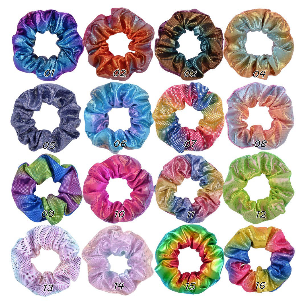 Wholesale Laser Fabric Hair Scrunchies