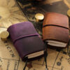 Wholesale Mini Tn Ledger Cowhide Notebook Diary Ledger