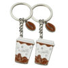Wholesale Flat Simulation Coffee Mug Keychains