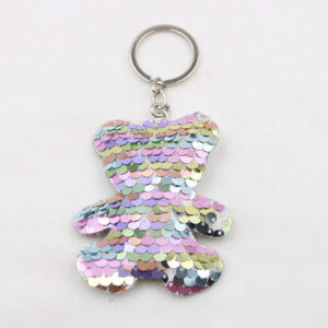 Big Bear-Magic Color / Sequined keychain-single ring buckle