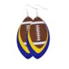 Wholesale Three Layer Rugby Earrings