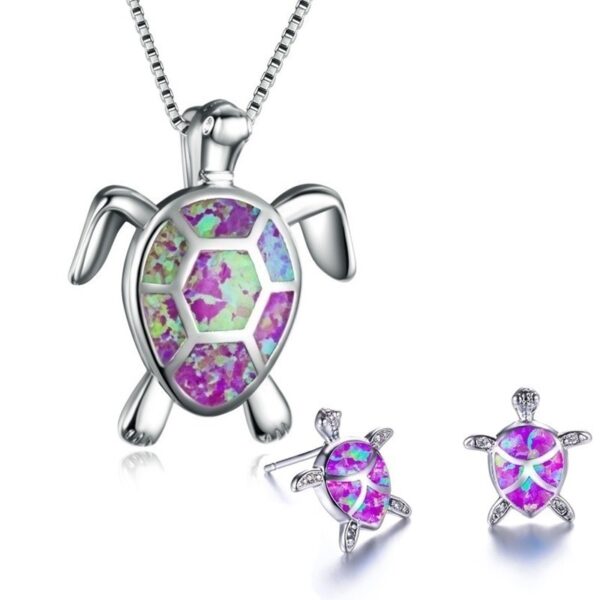 12385715267_384232189-1 Wholesale Turtle Alloy Necklaces Jewelry Set