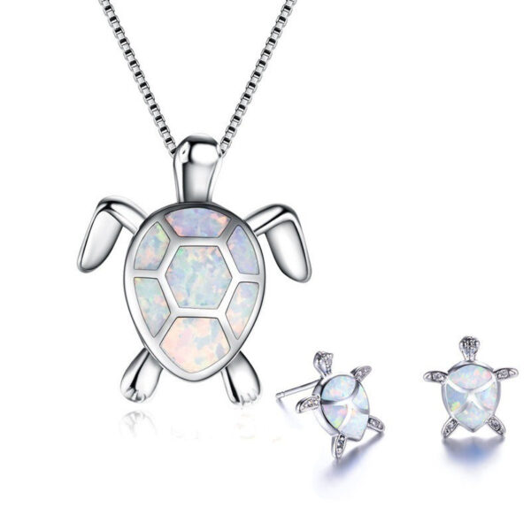 12385724064_384232189 Wholesale Turtle Alloy Necklaces Jewelry Set