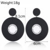 Wholesale Vinyl Round Acrylic Ear Studs