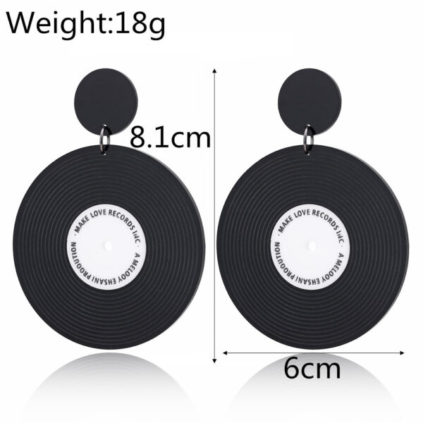 Wholesale Vinyl Round Acrylic Ear Studs