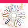 Wholesale Braided Color Leather Rope Keychain
