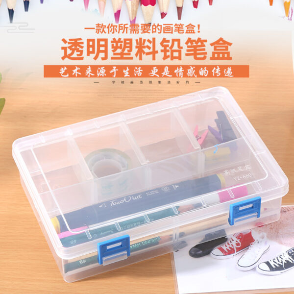 12415524841_459802745 Wholesale Transparent Sketch Sketch Multifunctional Painting Storage Pencil Case