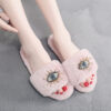 Wholesale Devil Eye Plush Slippers