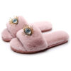 Wholesale Devil Eye Plush Slippers
