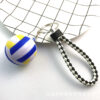 Wholesale Simulation Volleyball Keychain PU Leather Rope