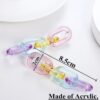 Wholesale Colorful Transparent Jelly Chain Acrylic Earrings