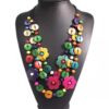 Wholesale Multilayer Flower Coconut Wood Shell Necklaces