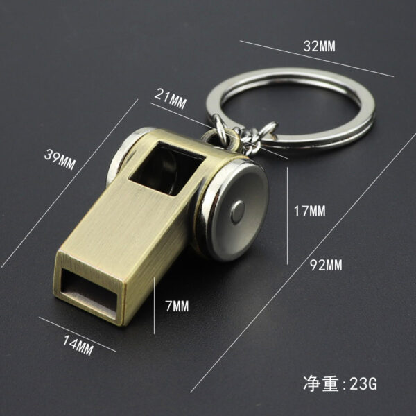 Wholesale Metal Whistle Keychain Pendant