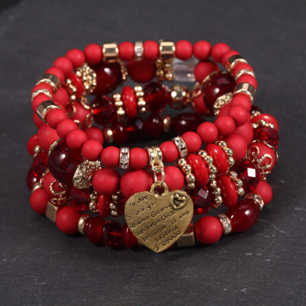 Wholesale Bohemian Ocean Style Candy Color Beaded Bracelet Set