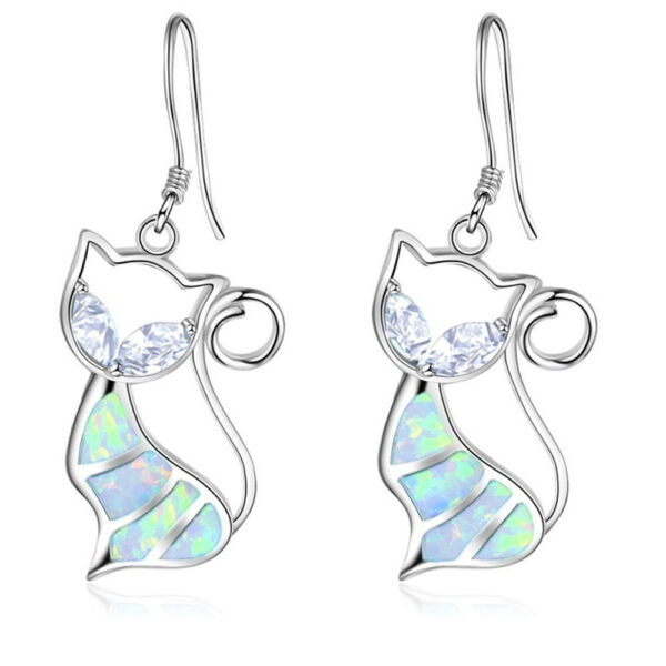 Wholesale Creative Cat Alloy Earrings