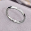 Wholesale Titanium Steel One Diamond Rose Gold Ring