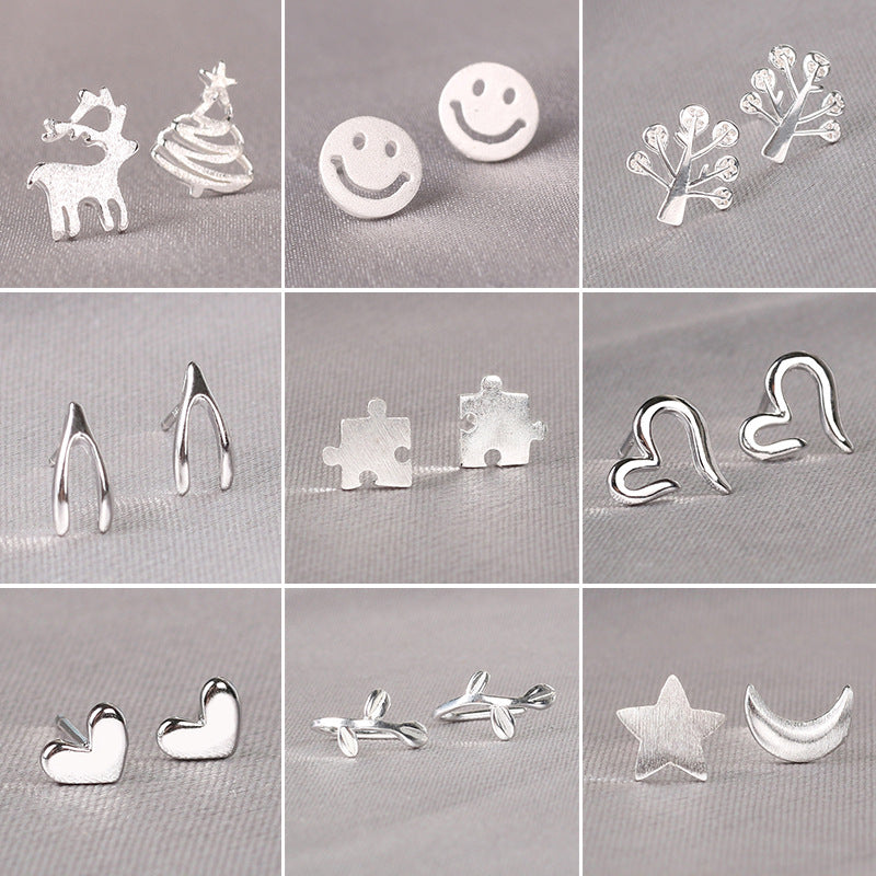 Wholesale 925 Sterling Sier Pin Mini Love Earrings