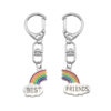 12567771726_679221165 Wholesale Pair of Rainbow Zinc Alloy Keychains